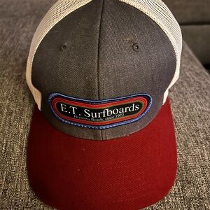 E. T. Surfboards Hermosa Beach trucker hat.